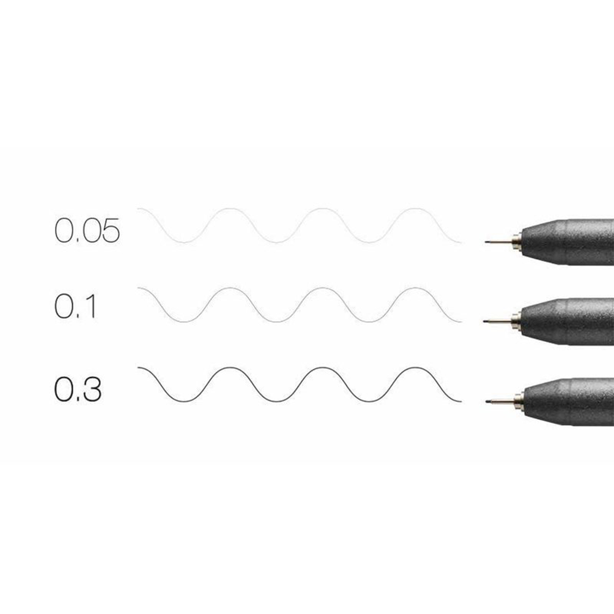 Copic "COPIC® Multiliner schwarz" 3er Set (0,05mm - 0,1mm - 0,3mm)