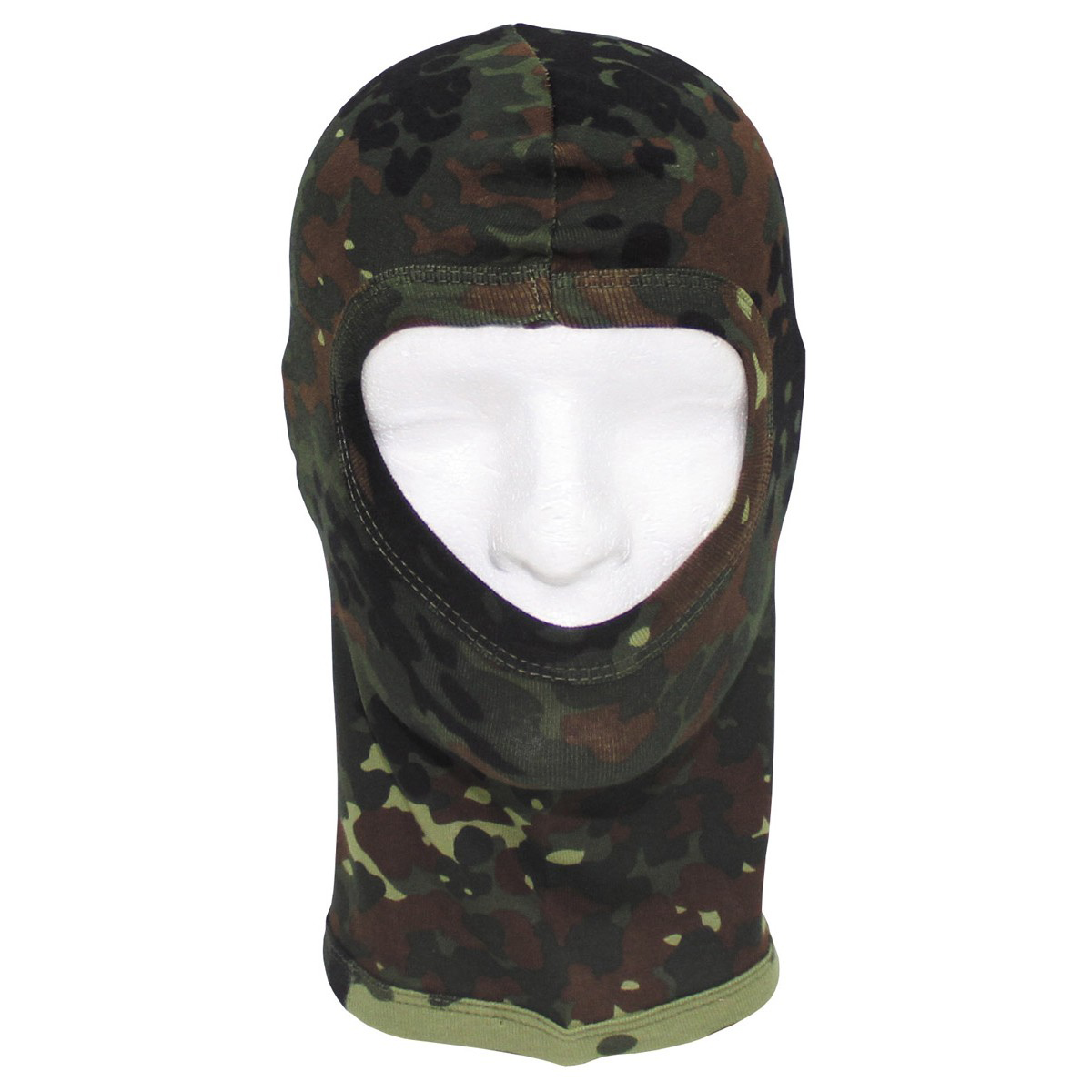 Maske "Balaclava - 1 Loch (dünn)" Baumwolle - Flecktarn