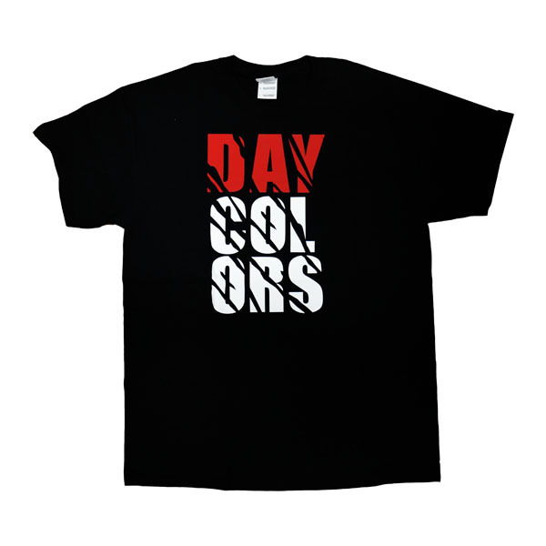 Daycolors T-Shirt "Logo - White/Red" Black