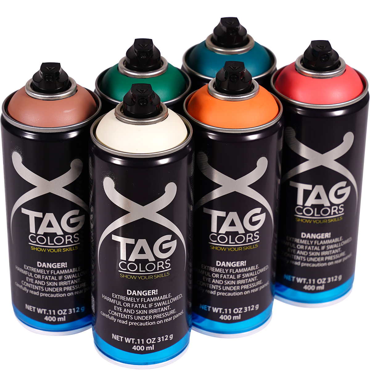 TAG Colors "Show Your Skills - Brat Sixpack" (6x400ml)