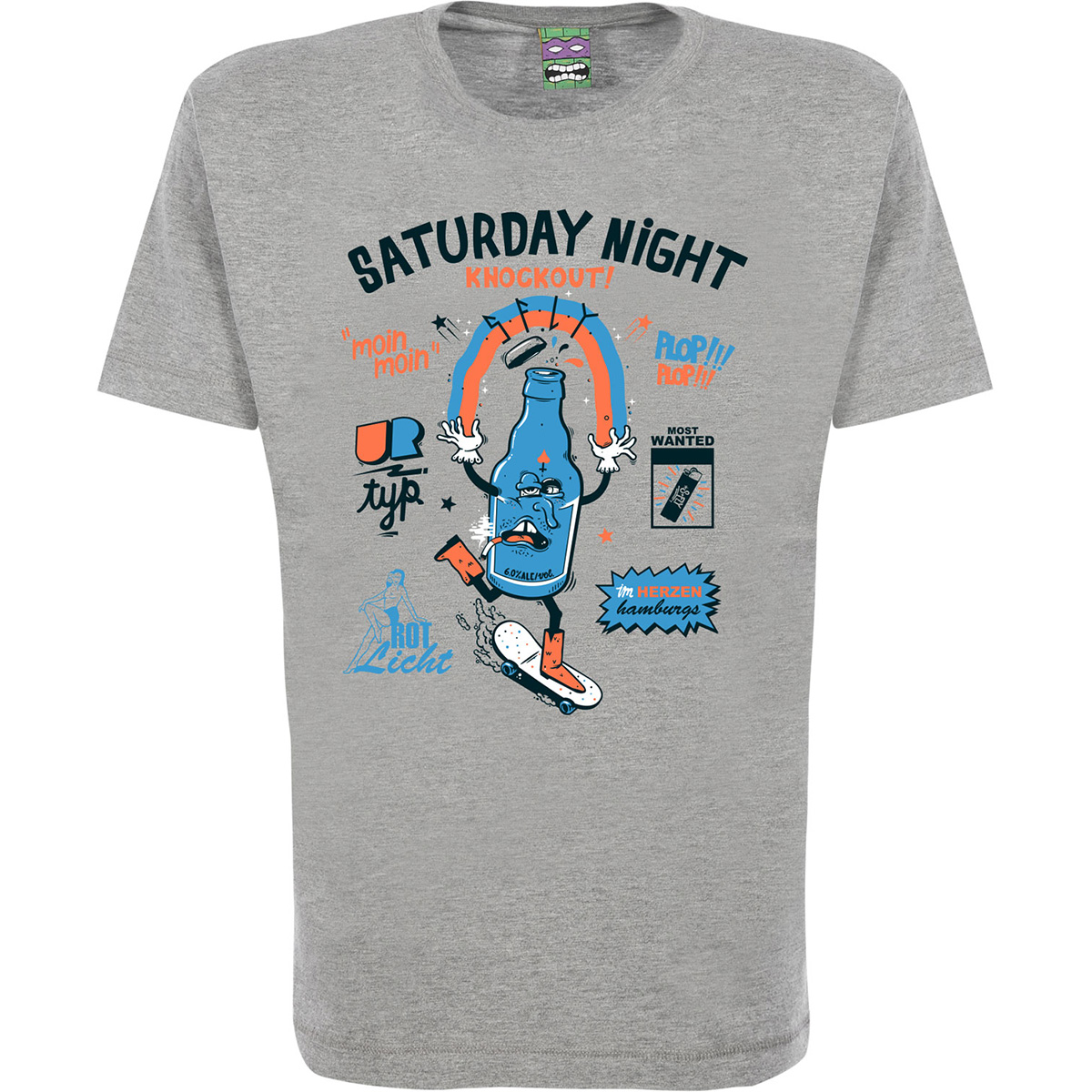 S-Fly T-Shirt "Drunken Astra" Blue