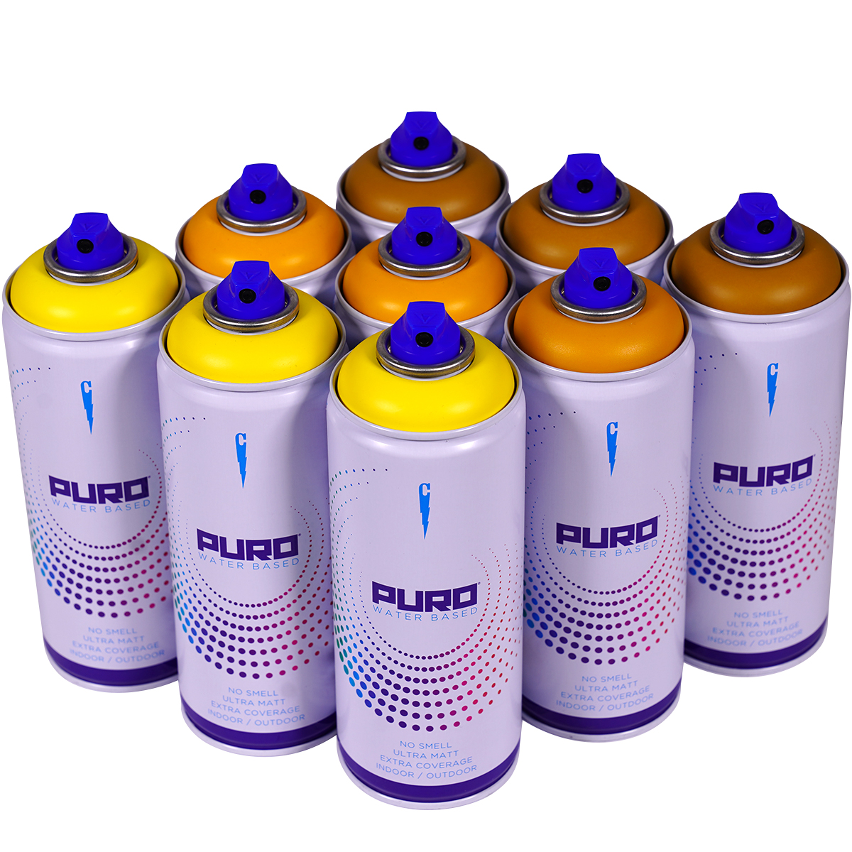 Clash "Puro" Water Based - Golden Brown Tones (9x400ml)