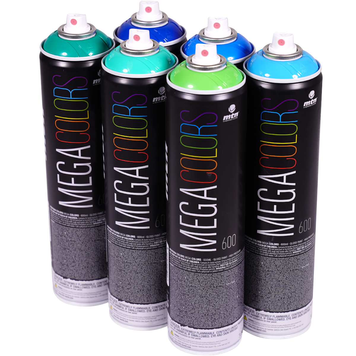 MTN "Mega Colors - Mix Color Set 6" (6x600ml)