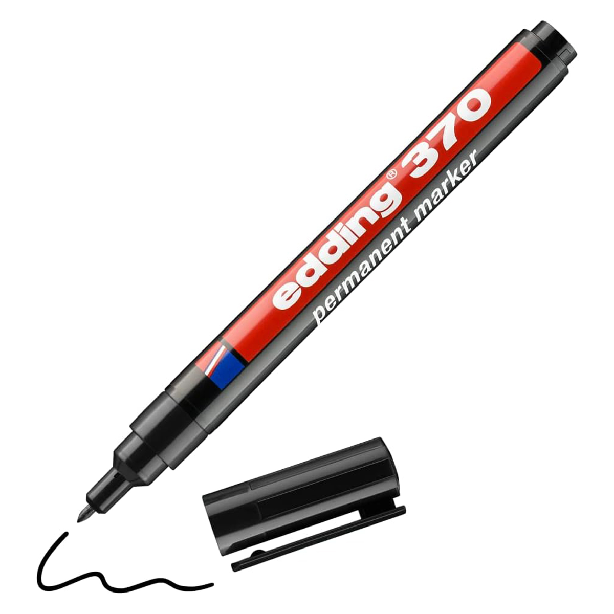 Edding "370" Permanent Marker - Black (1mm)