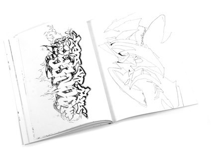 coloringbook2 Ausmalbuch "Graffiti Coloring Book #1"