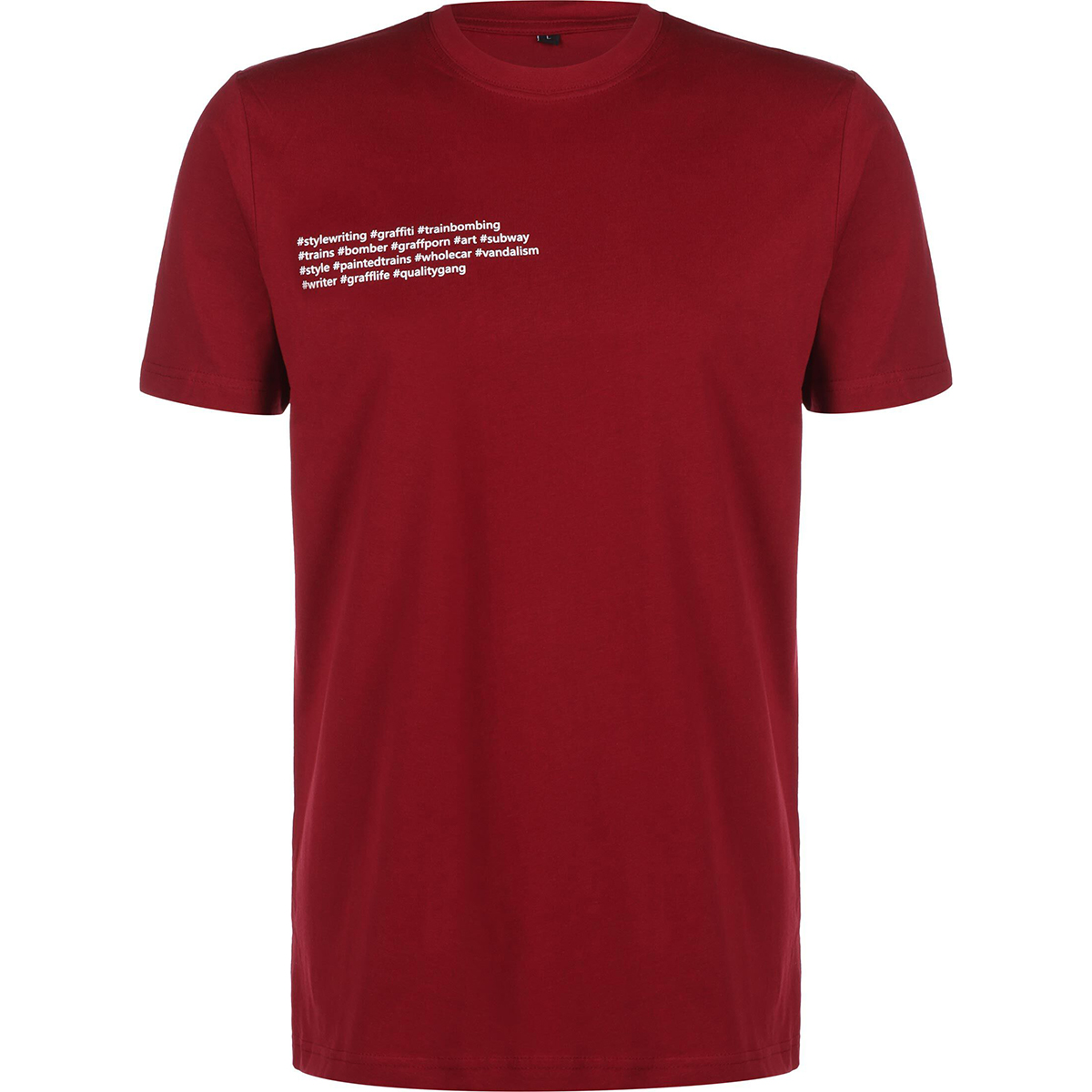 #Stylewriting T-Shirt "#Illegal" Burgundy/White
