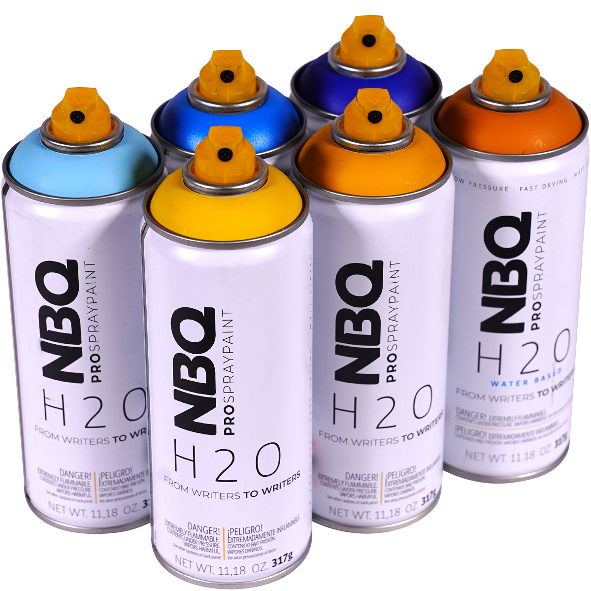 NBQ "H2O" Water Based Sixpack Sun & Sky (6x400ml)