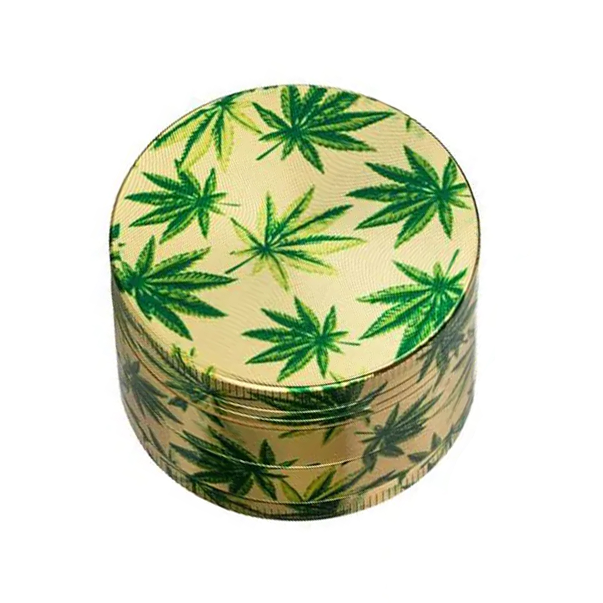 Grinder "Hanfblatt" (4-teilig) Gold