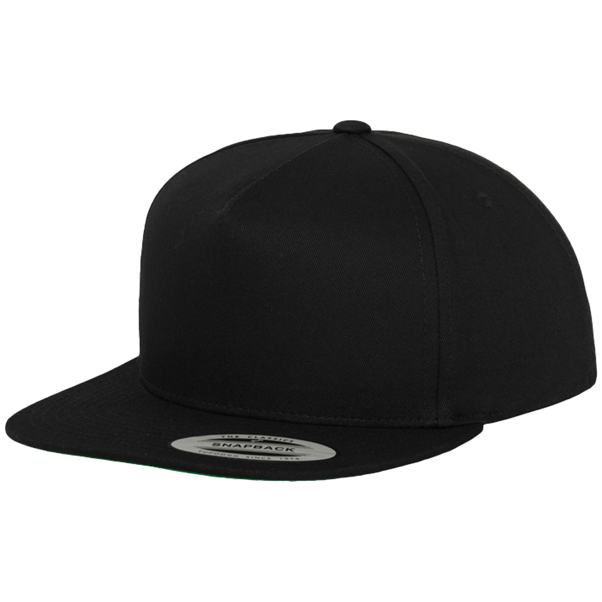 Flexfit "Classic 5 Panel Snapback" - Black/Black