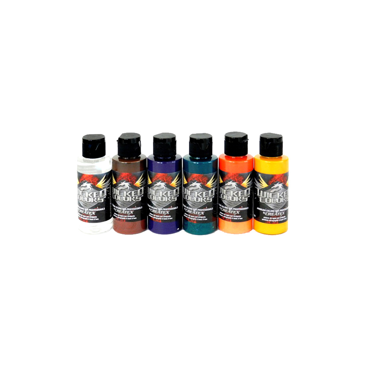 Createx "Wicked Colors - W104 2oz - Secondary Set" (6x60ml)