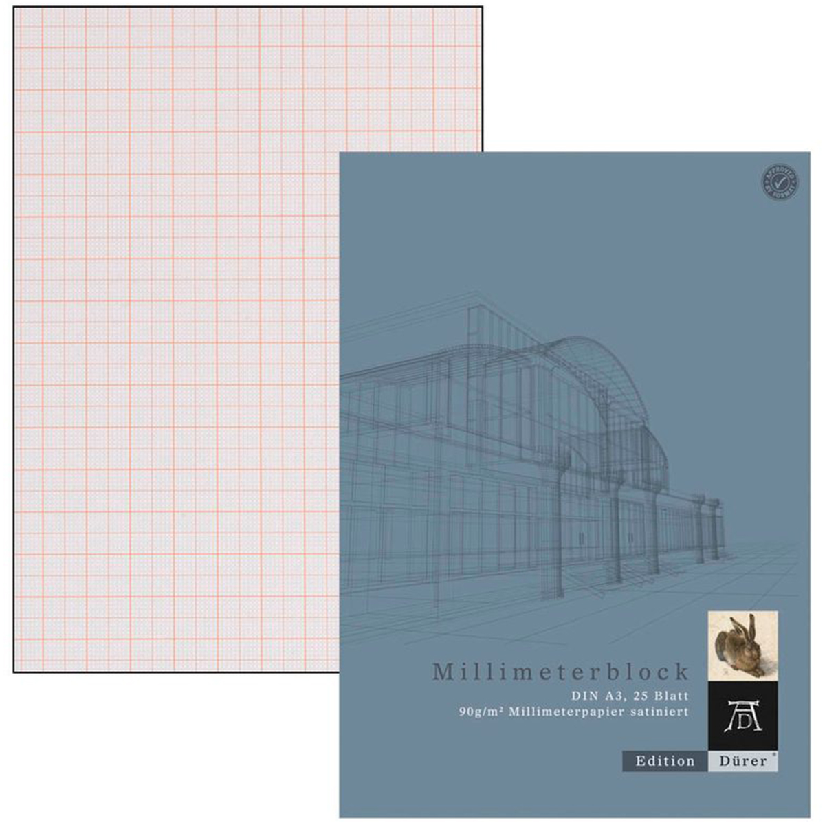 Edition Dürer "Millimeterblock" A3 Hochformat 90g/m²