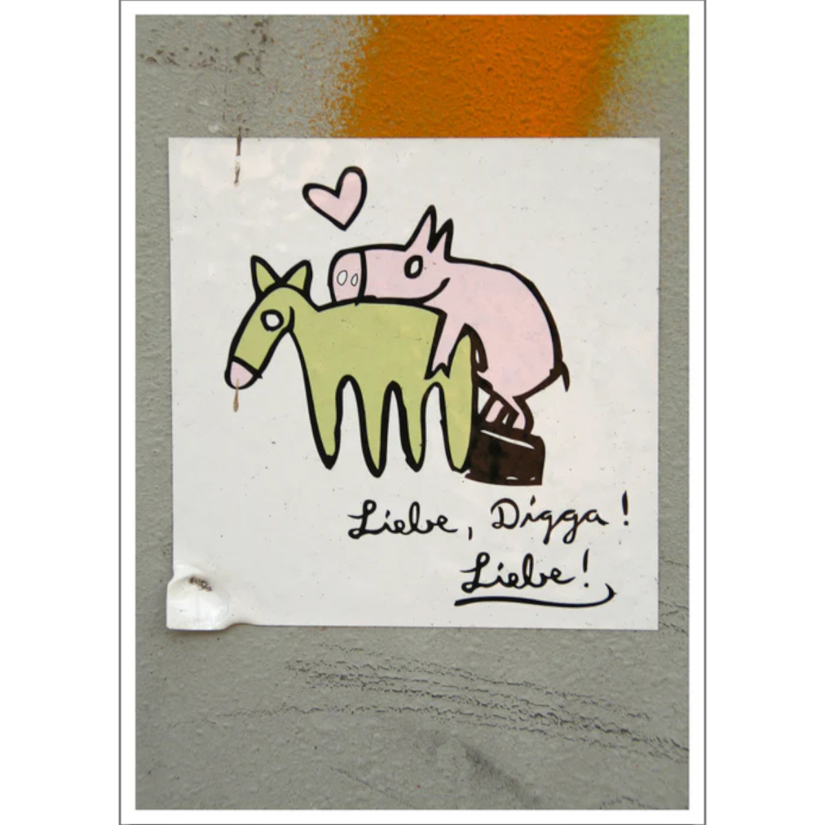 Postkarte "Notes Of Berlin - Liebe, Digga! Liebe!" (10,5x14,5cm)