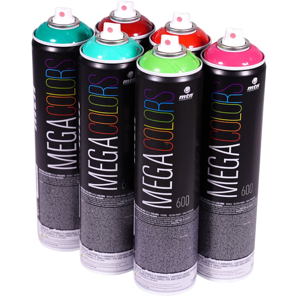 MTN "Mega Colors - Mix Color Set 8" (6x600ml)
