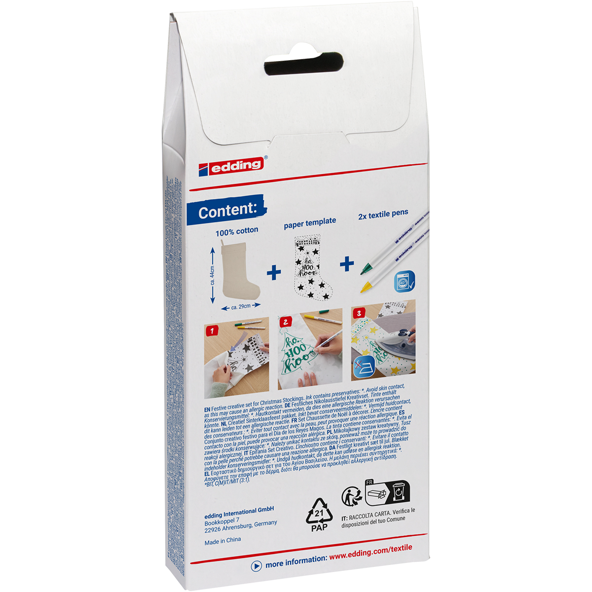 Edding "4600 Nikolausset" Grün-Gelb