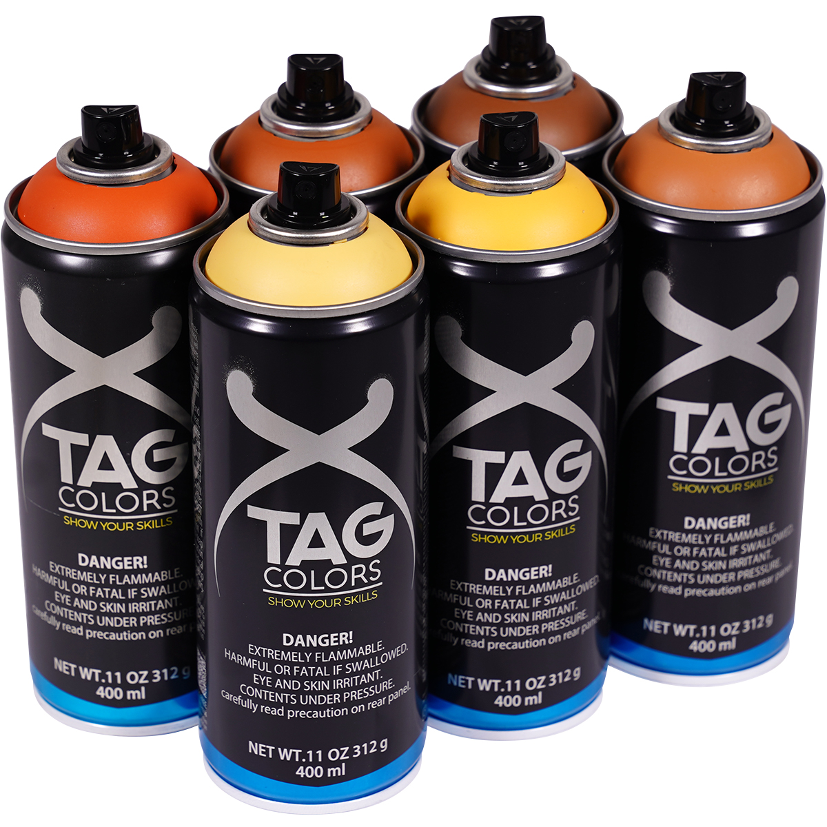TAG Colors "Show Your Skills - Cognac Sixpack" (6x400ml)