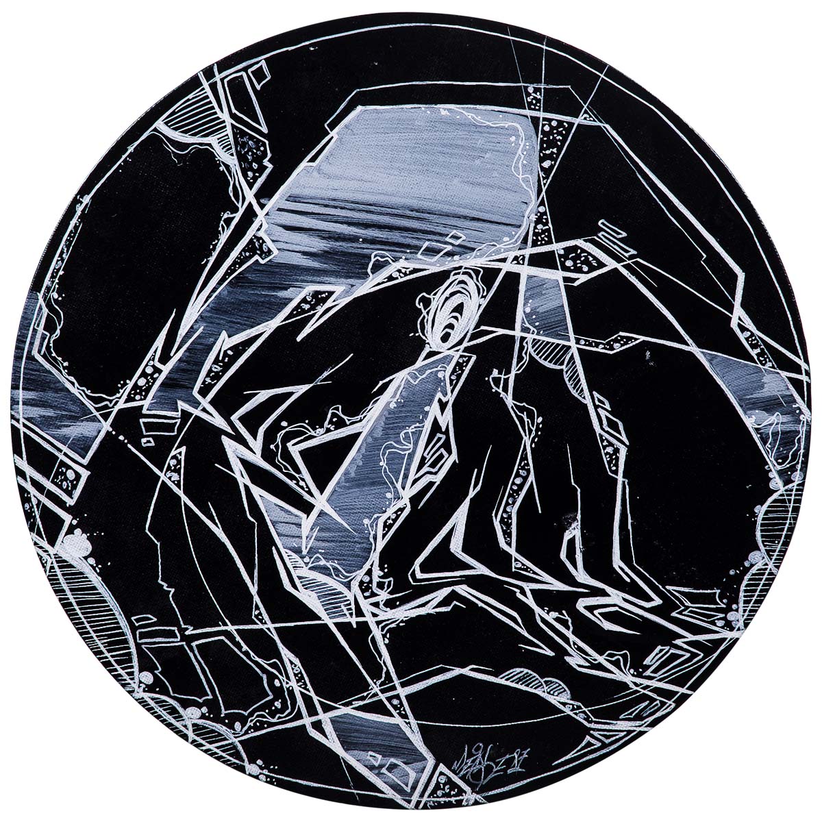 "Meise - The Ring (Original)" 30x30cm