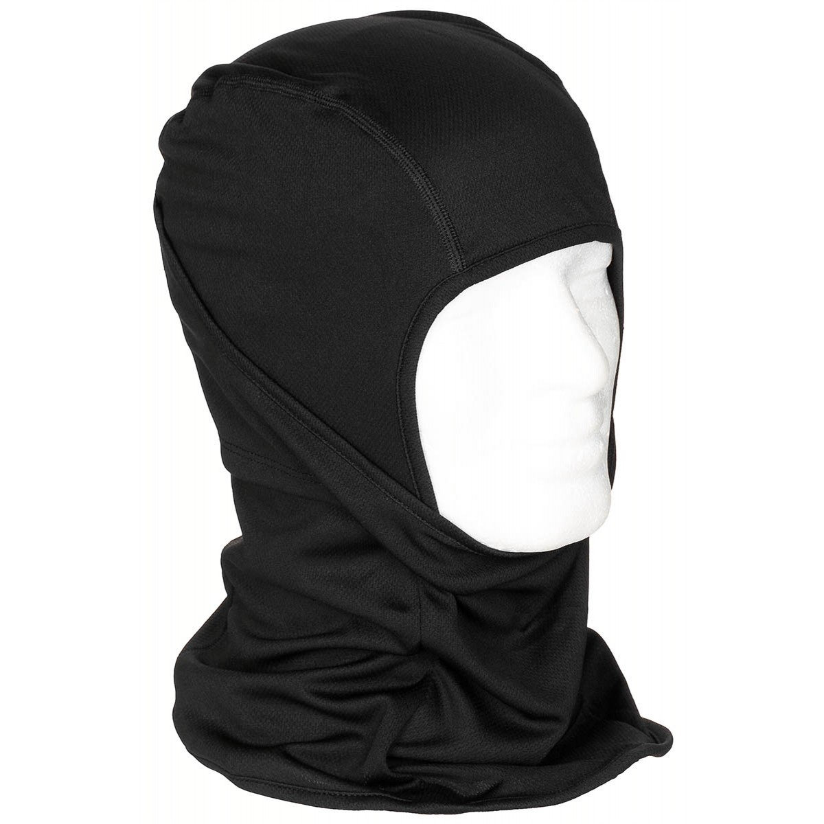 Maske "Balaclava Mission" 1-Loch (dünn) - Black