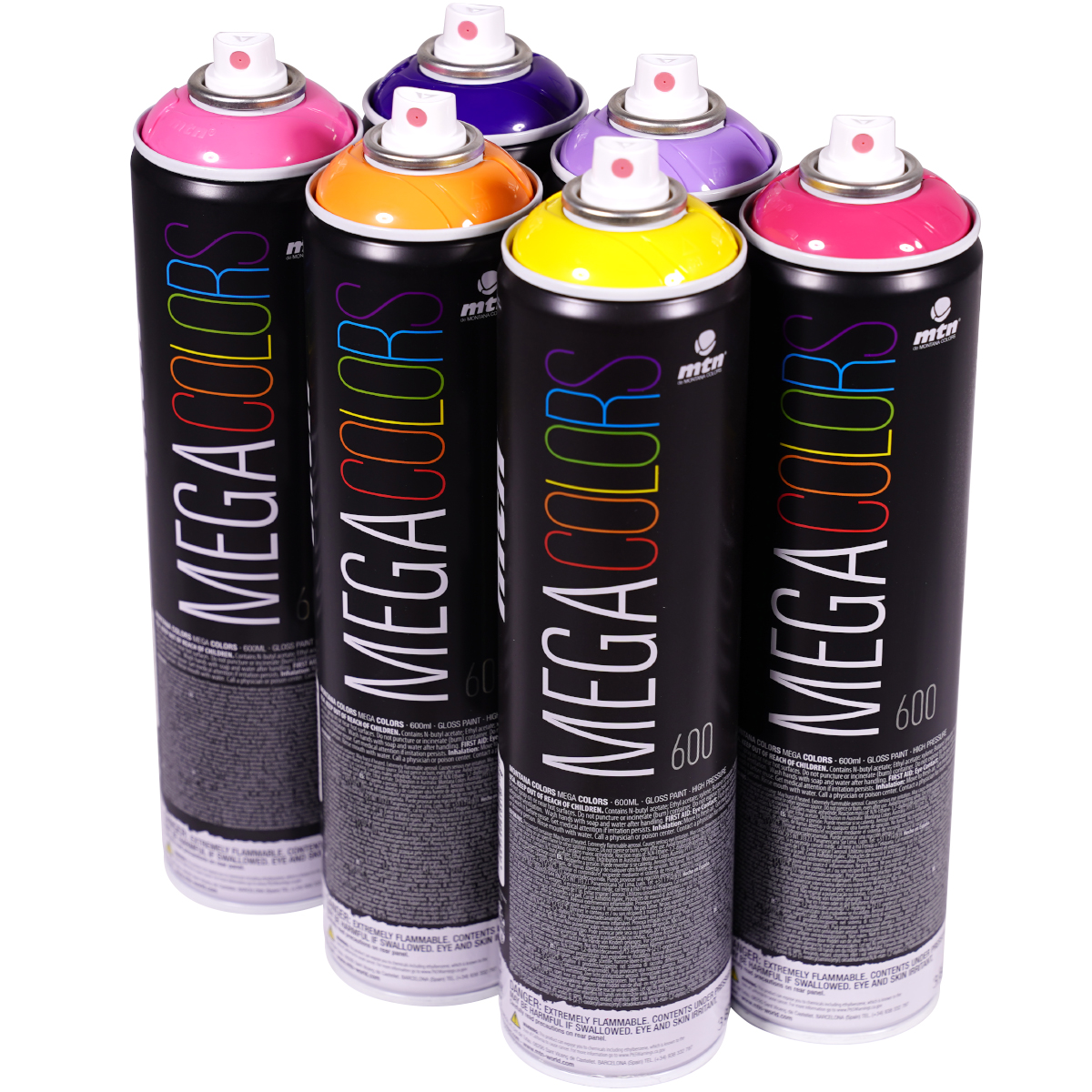 MTN "Mega Colors - Mix Color Set 12" (6x600ml)