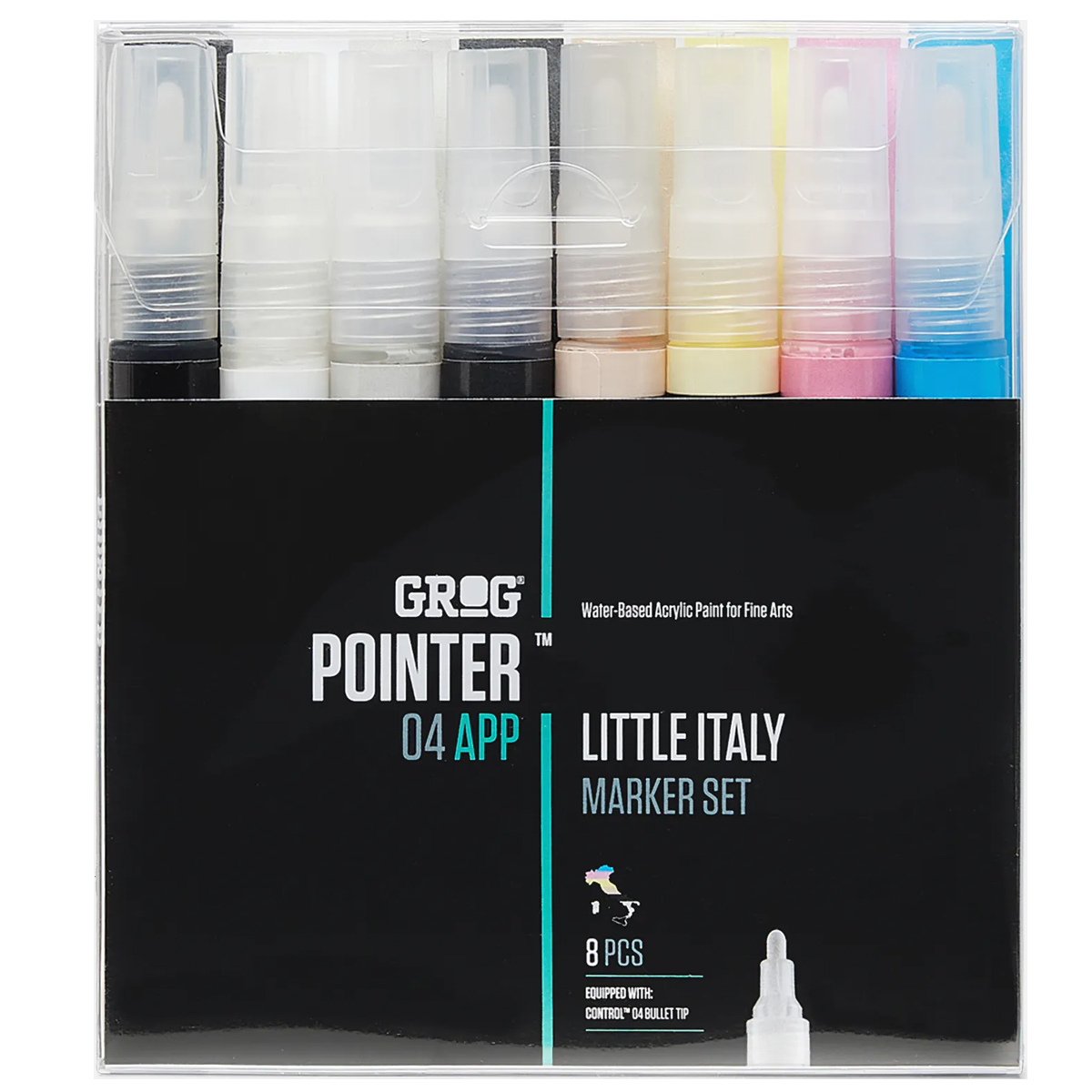 Grog "Pointer 04 APP" Little Italy 8er Marker Set (4mm)
