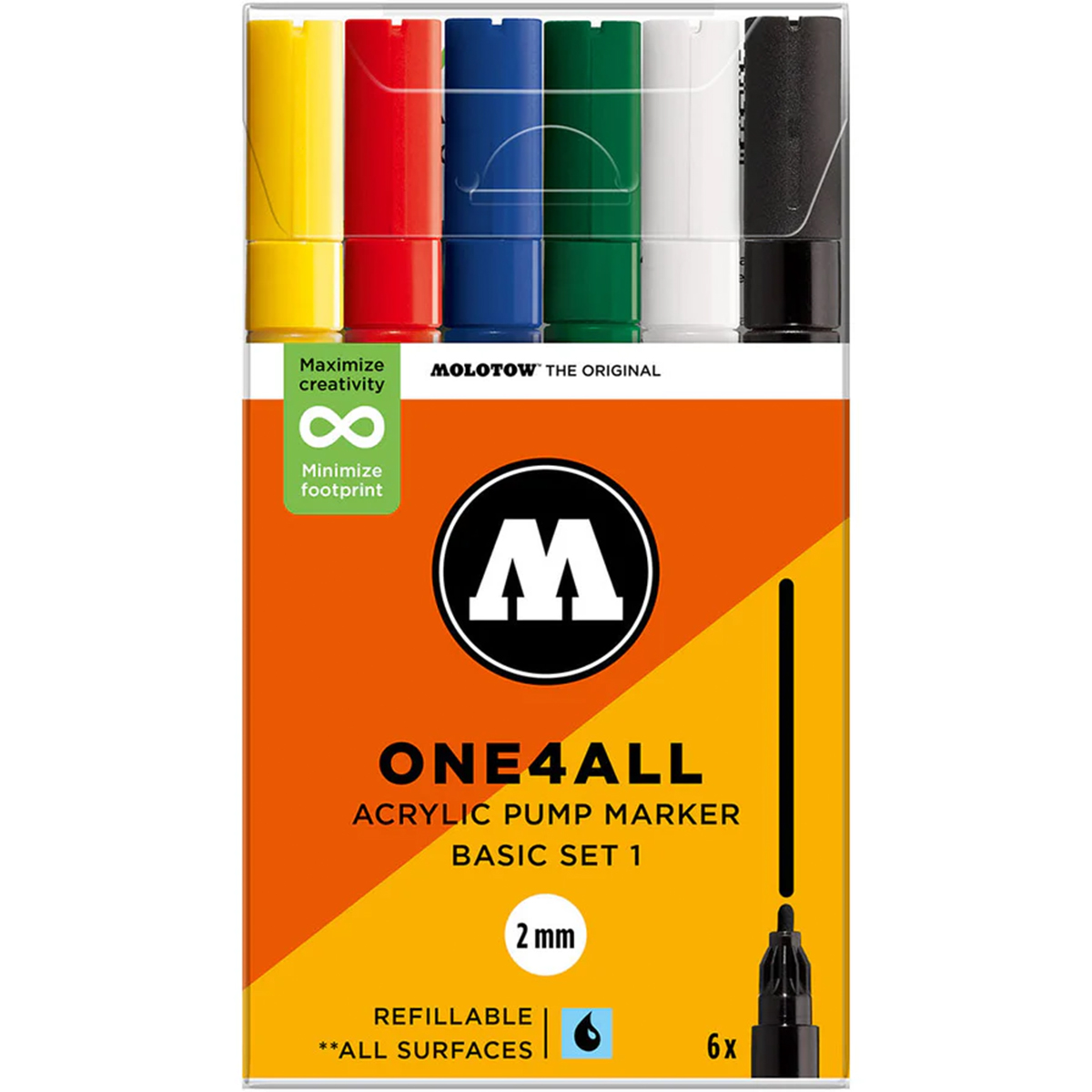 Molotow "127HS" One4all 6er Marker Set (2mm) - Basic 1