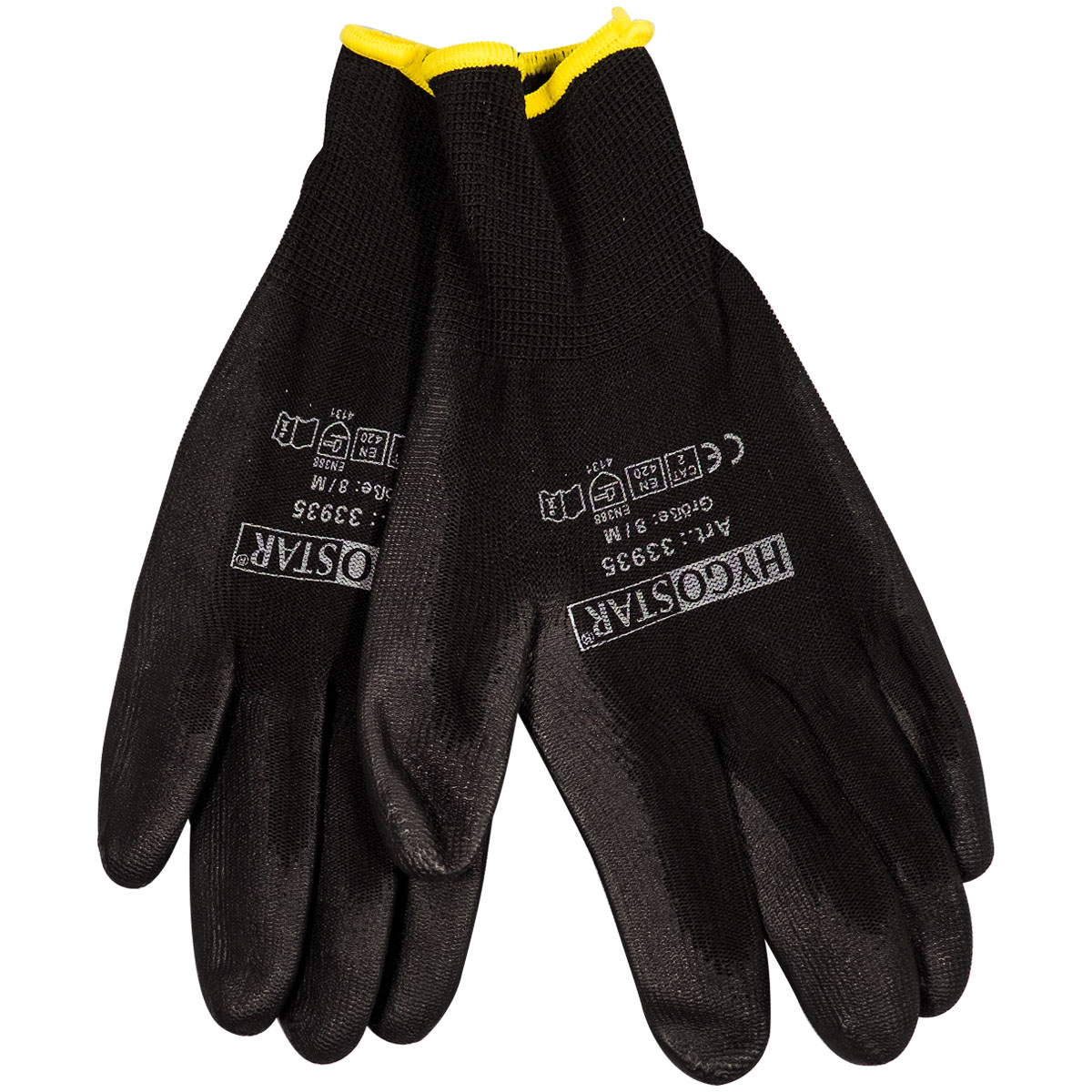 Handschuhe "Hygostar Nylon Mehrweg" Black