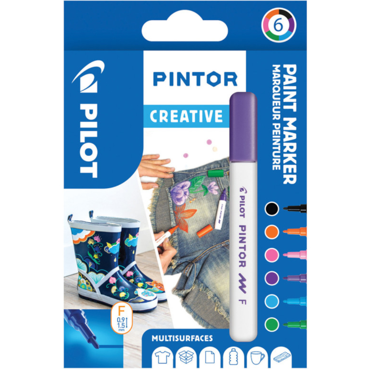 Pilot "Pigmentmarker Pintor 6er Set" Creative