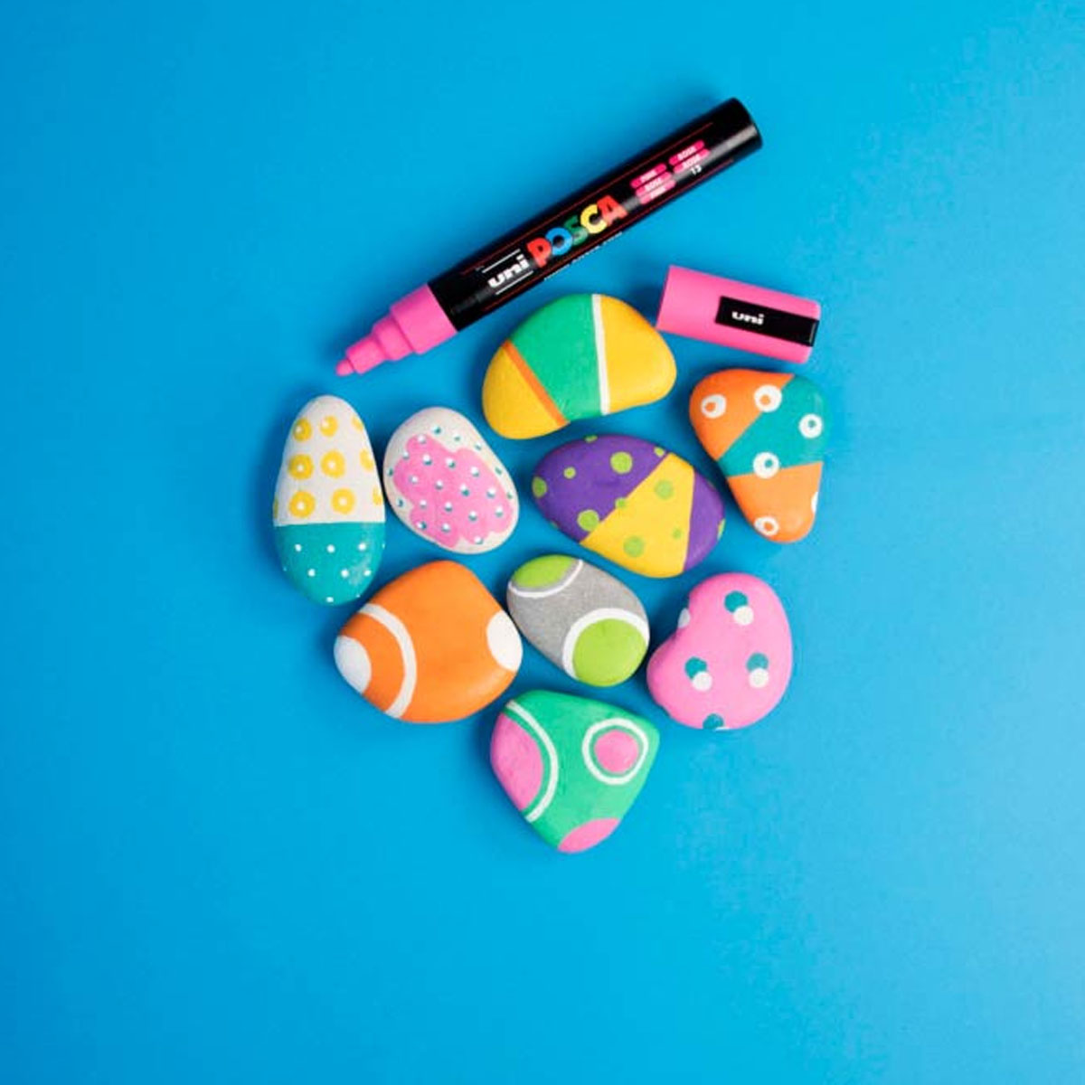 Uni Posca "PC-3M" Marker 6er Set +2 Gratis (0,9-1,3mm)