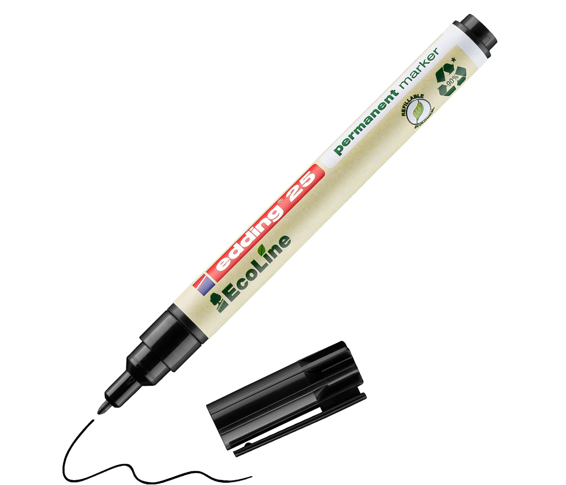 Edding "25" EcoLine Permanentmarker (1mm) Black