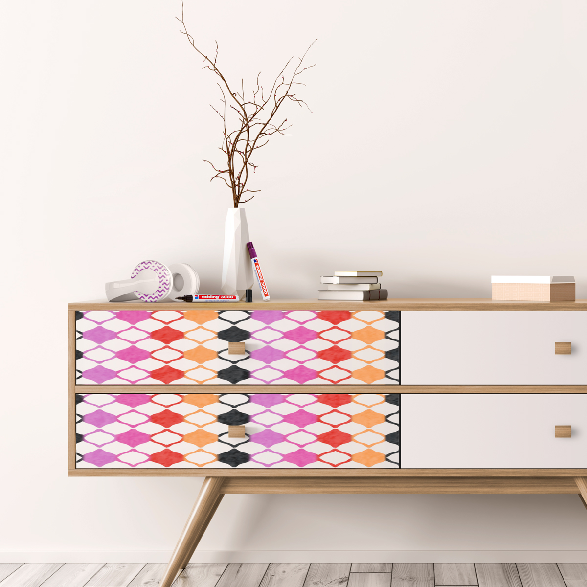 Edding "3000 Permanent Marker" 5er Set Warm Colours - (1,5-3mm)