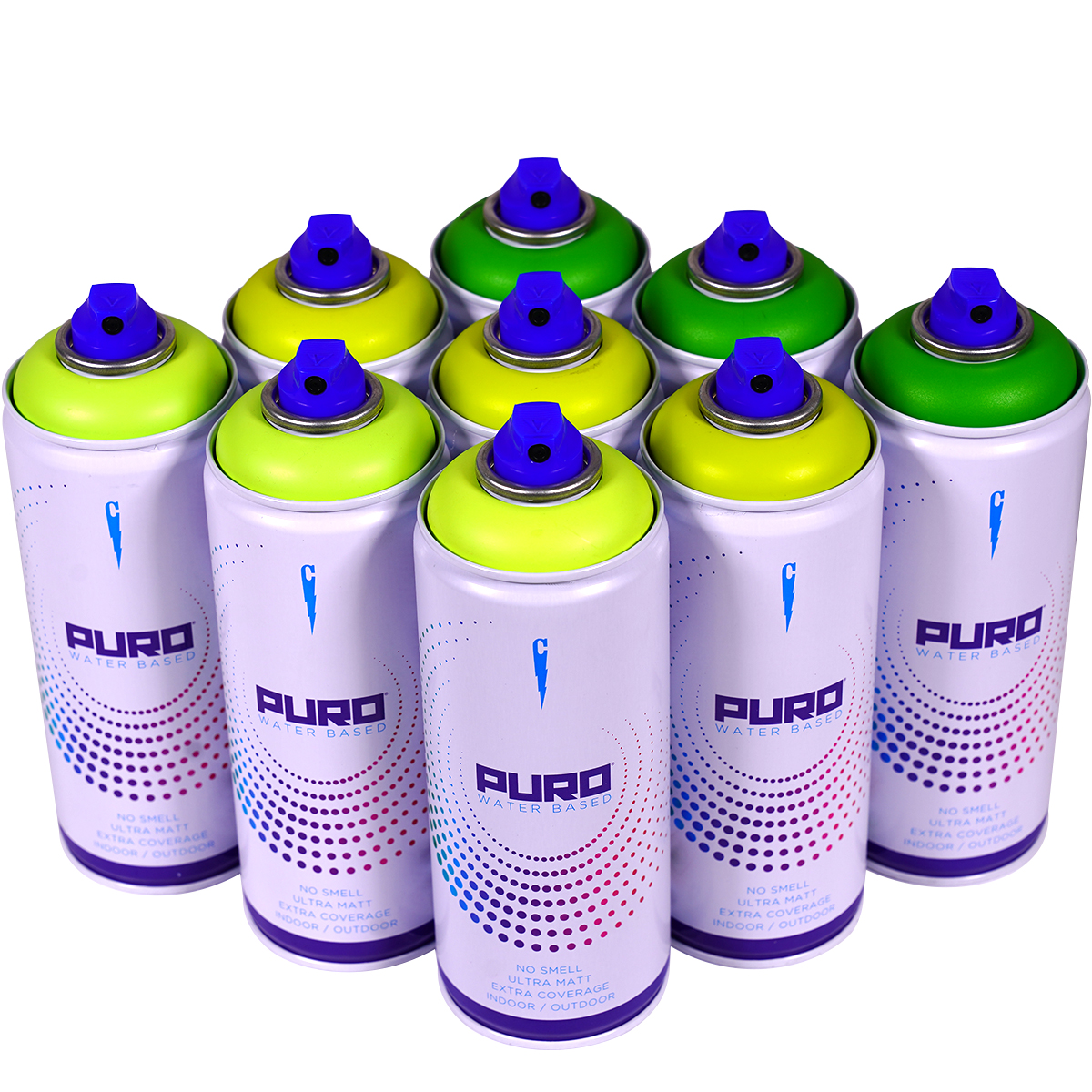 Clash "Puro" Water Based - Fresh Lime Tones (9x400ml)