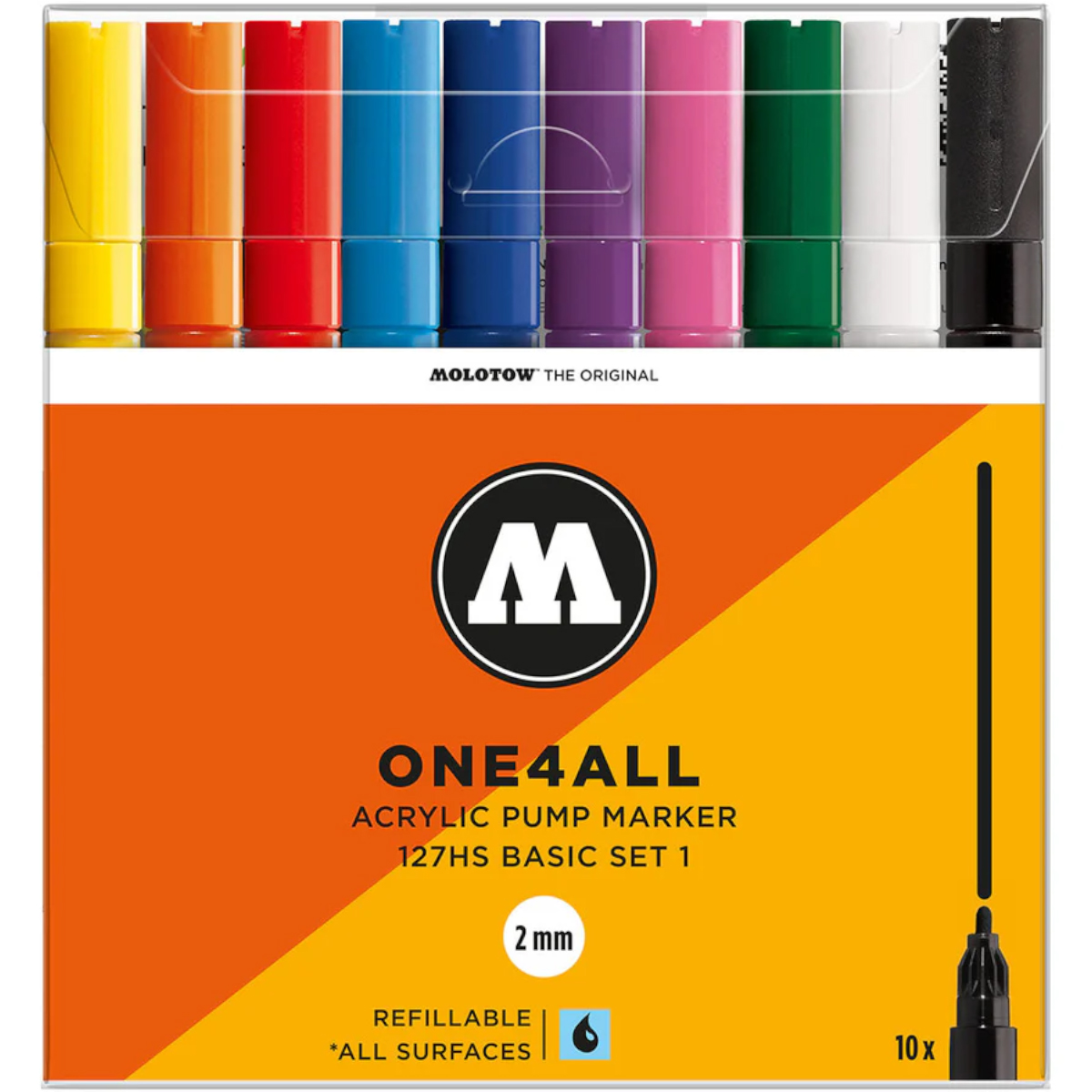Molotow "127HS" One4all 10er Marker Set (2mm) - Basic 1