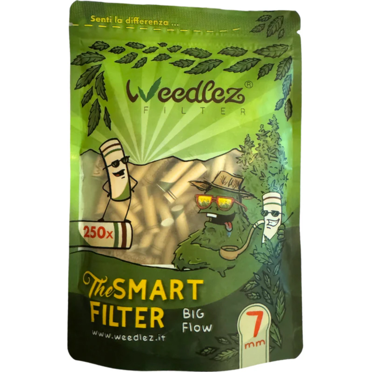 Weedlez Aktivkohlefilter "Big Flow 250er Pack" - Classic (7mm)