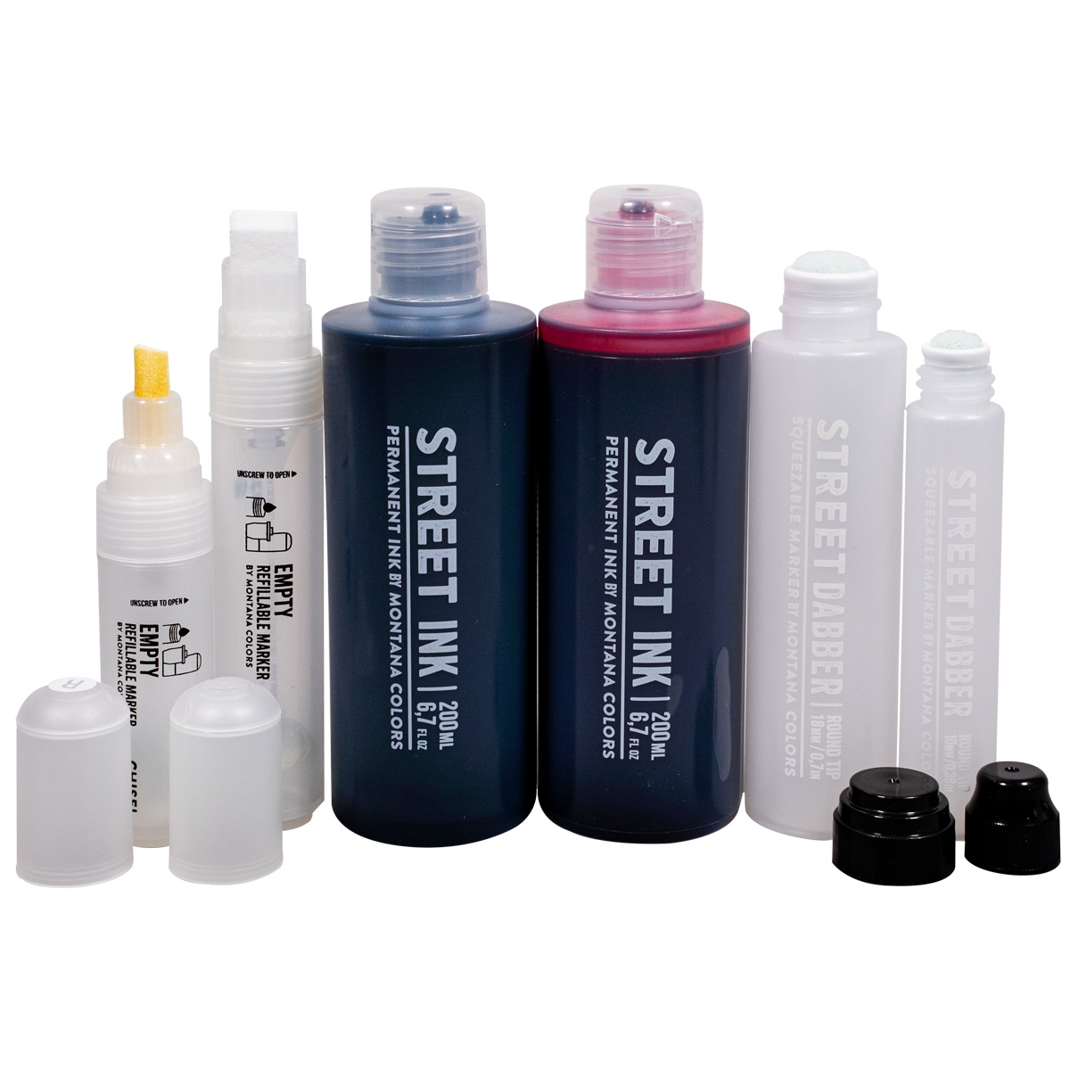 MTN "Street Ink Mixed (2x200ml) inkl. 4er Empty Marker Set"