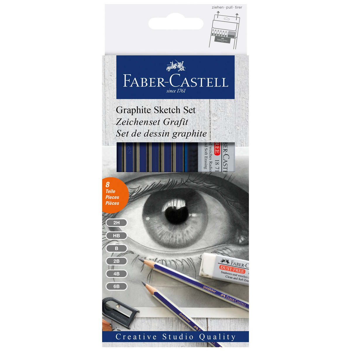 Faber-Castell "Goldfaber Zeichenset Grafit" 8er Set