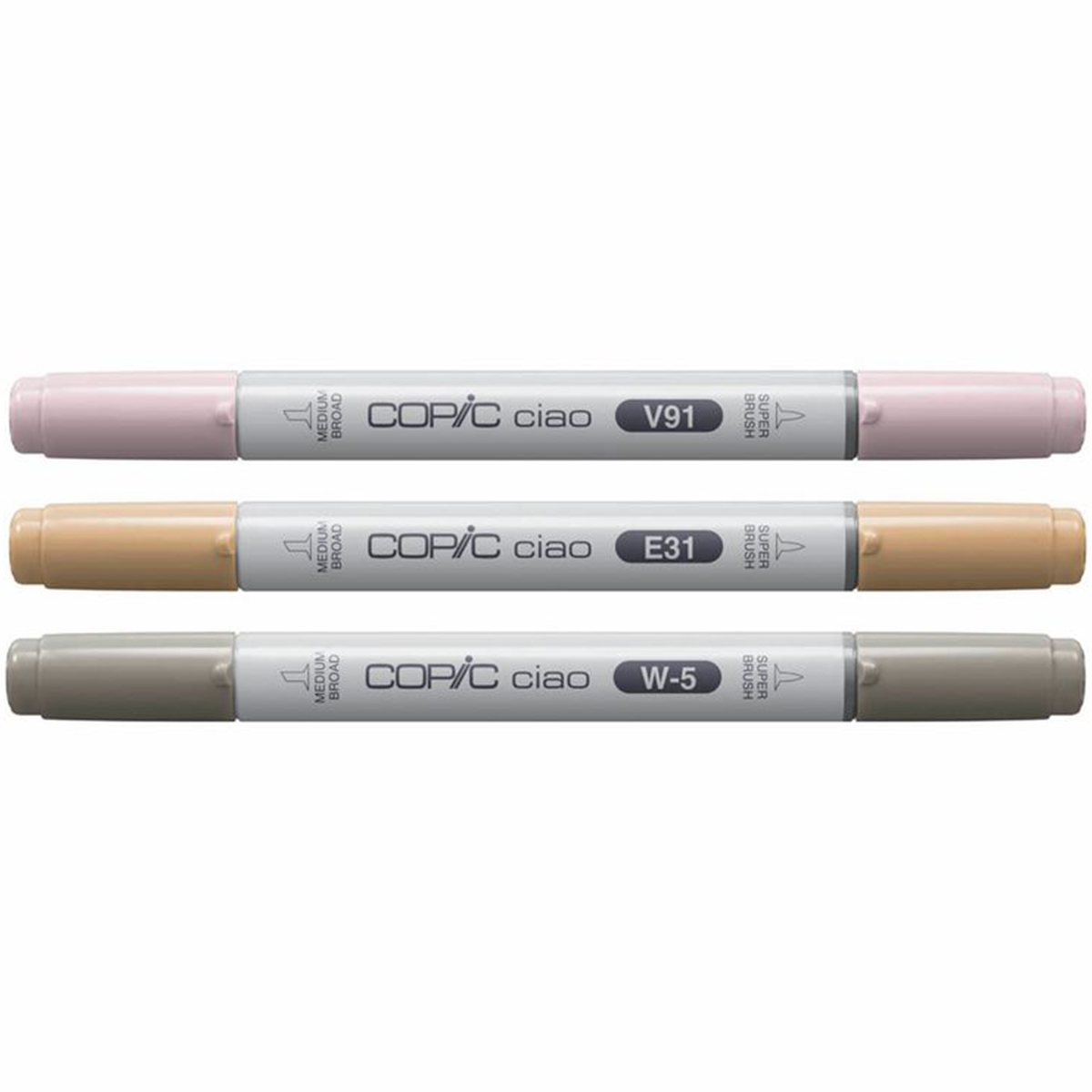 Copic "Ciao Pet Palette 3er Set" (1,0mm + 6,0mm)