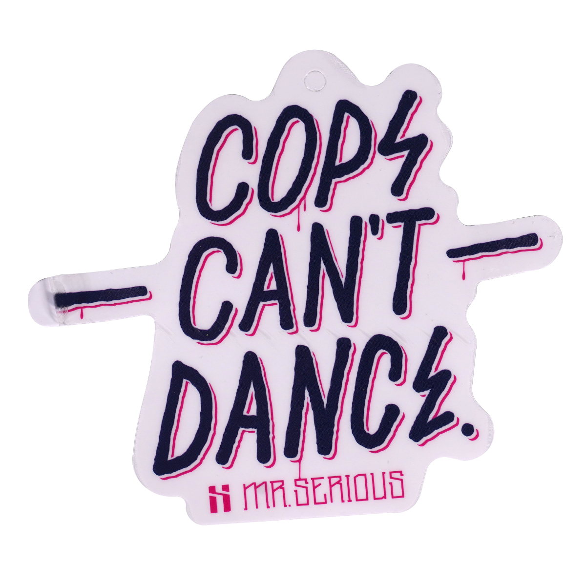 Super Deal "Cops Can´t Dance" Mr. Serious Sticker (7x7,5cm)
