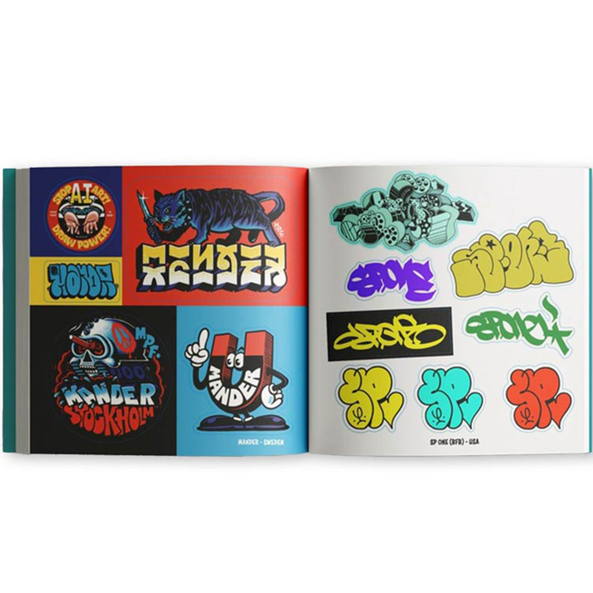 Stickerbuch "The Graffiti Sticker Book" (16x16cm)