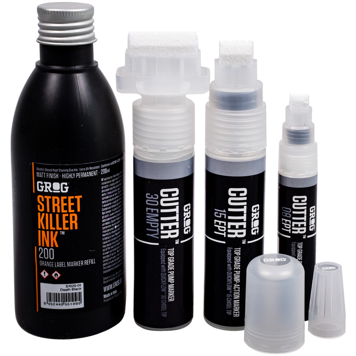 Grog "Empty Cutter Set inkl. SKI Refill Ink (200ml)"