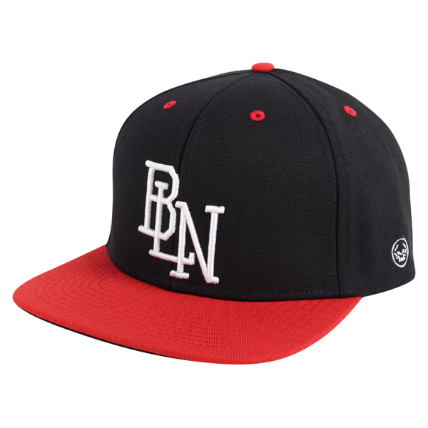 Benra Snapback Cap "BLN" Black/Red