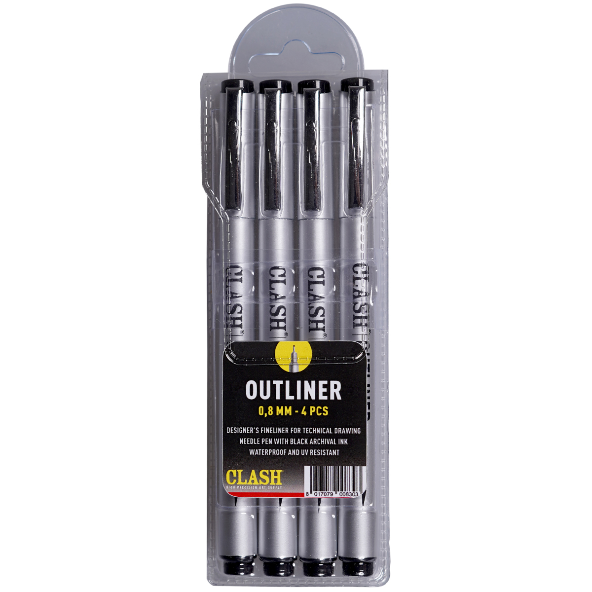 Clash "Outliner" (0,8mm) - 4er Etui 