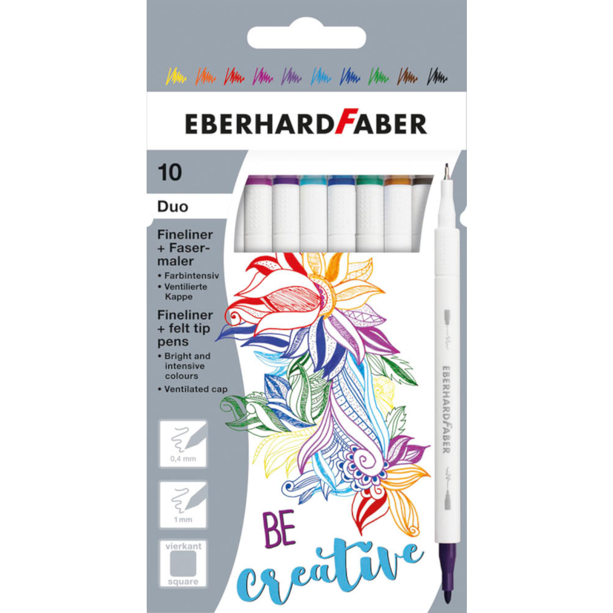 Eberhard Faber "Doppelfasermaler" 10er Set (0,4-1mm)
