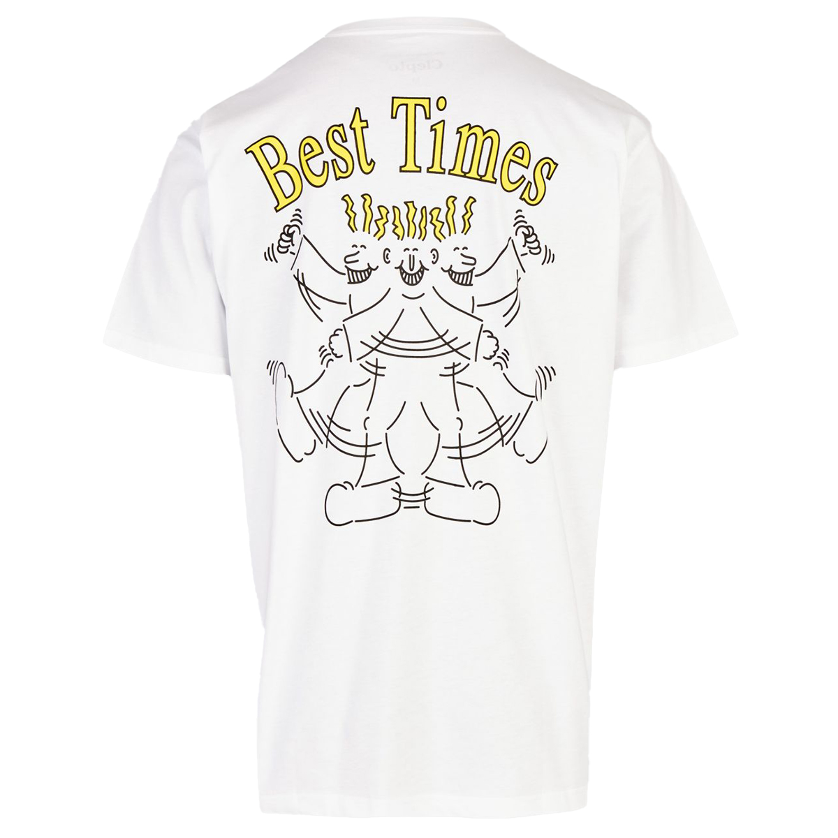 BESTTIMES2 Cleptomanicx Boxy T-Shirt "Best Times" White
