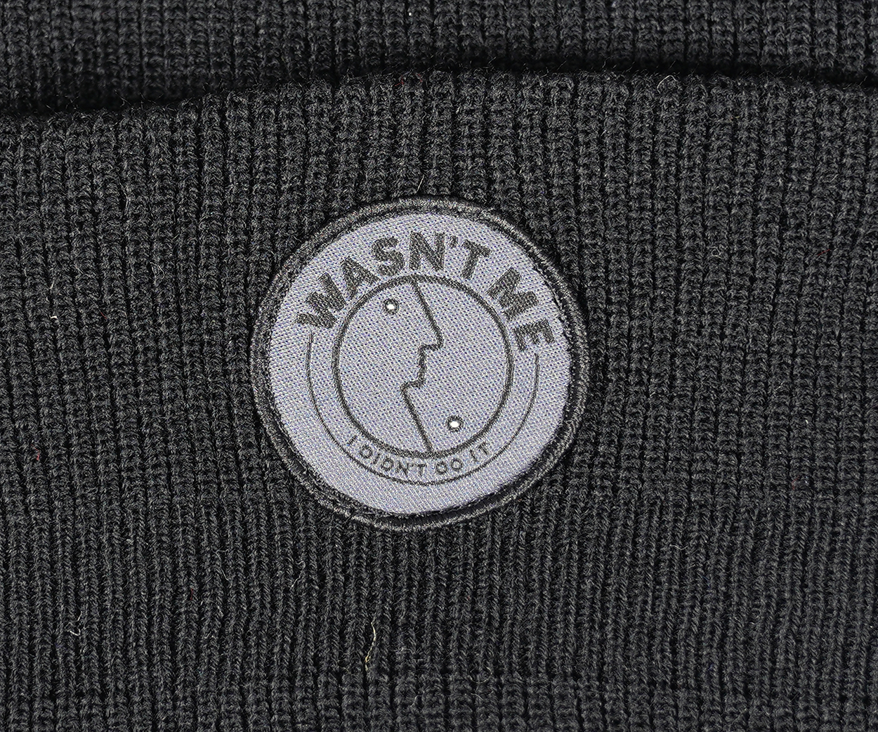 WASNTME_BEANIE_MASK_LOGO WASNTME "Undercover Beanie Mask" Black