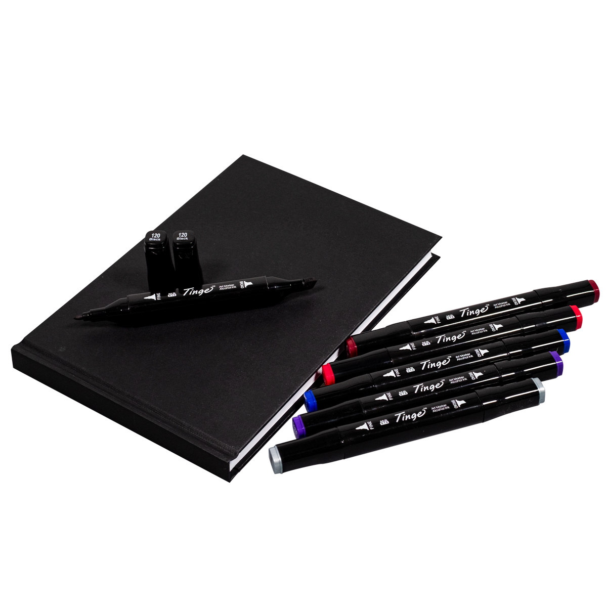 We Love Markers "Twin Marker 6er Set inkl. Blackbook A5"