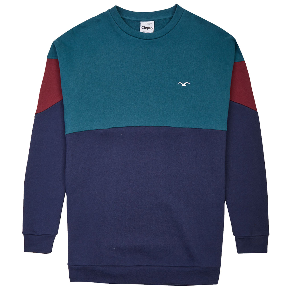 Cleptomanicx Crewneck "Drop 91" Deep Teal