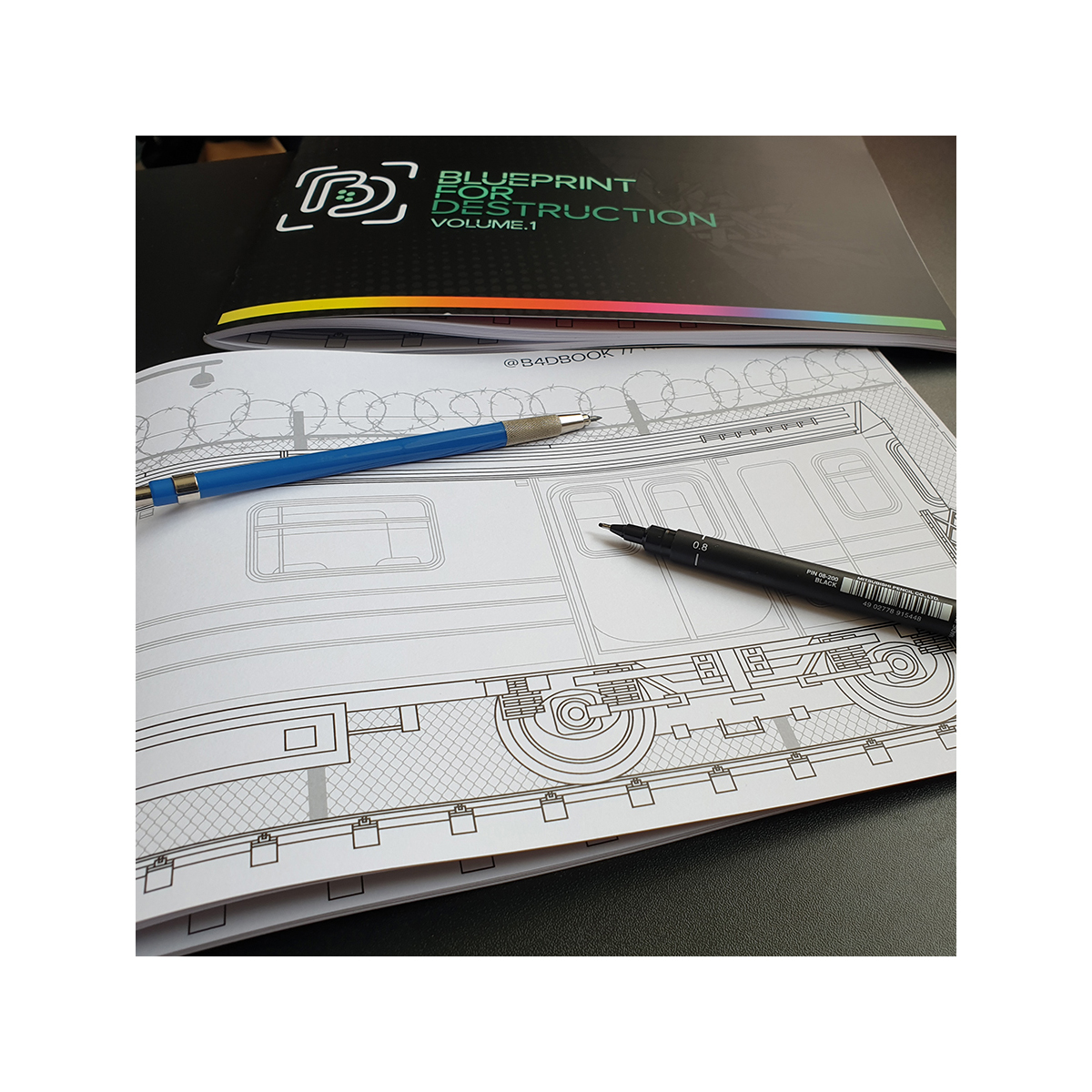 B4D_Book2 Blueprint for Destruction "Book Volume1" Zeichenvorlagen