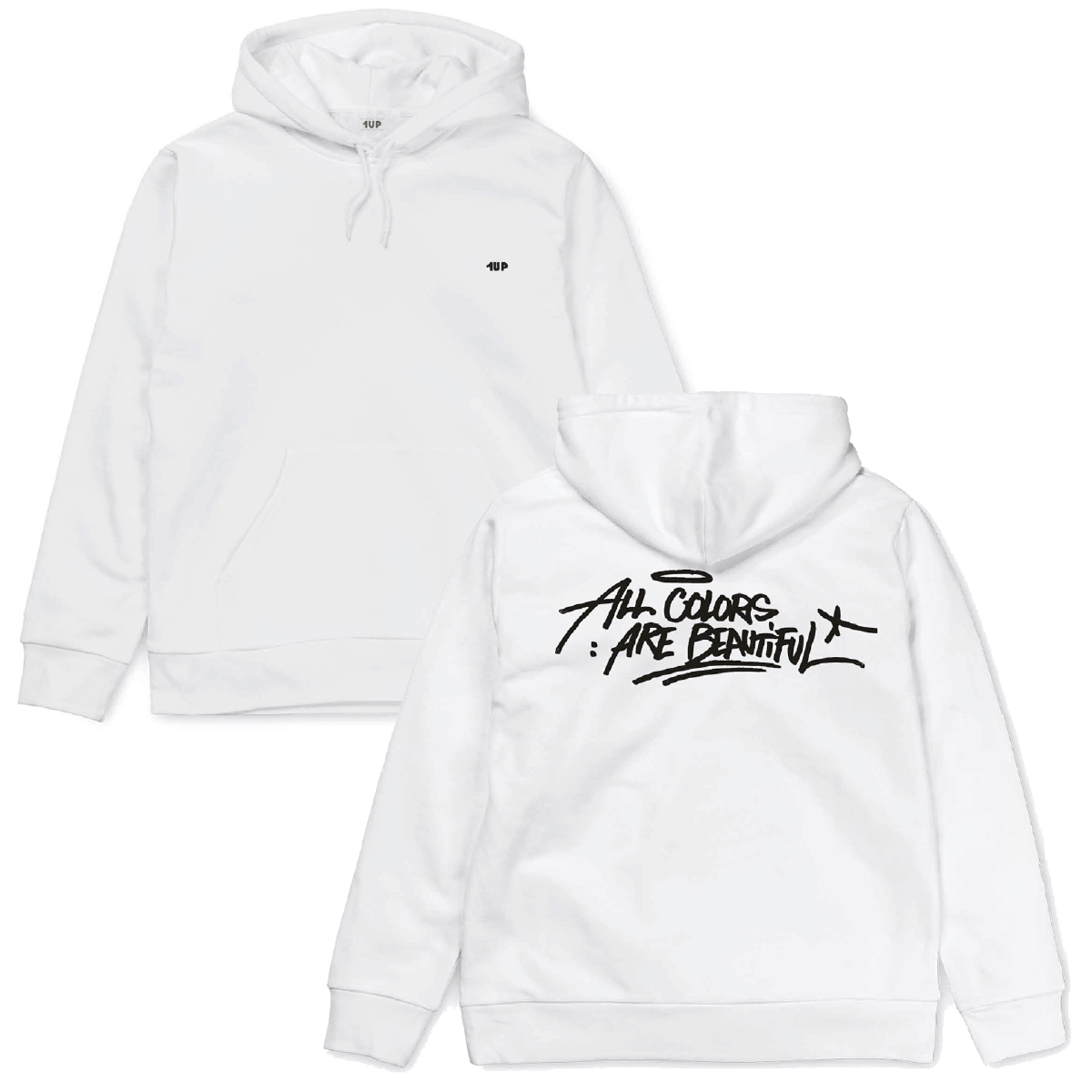 1UP Hoodie "All Colors" White