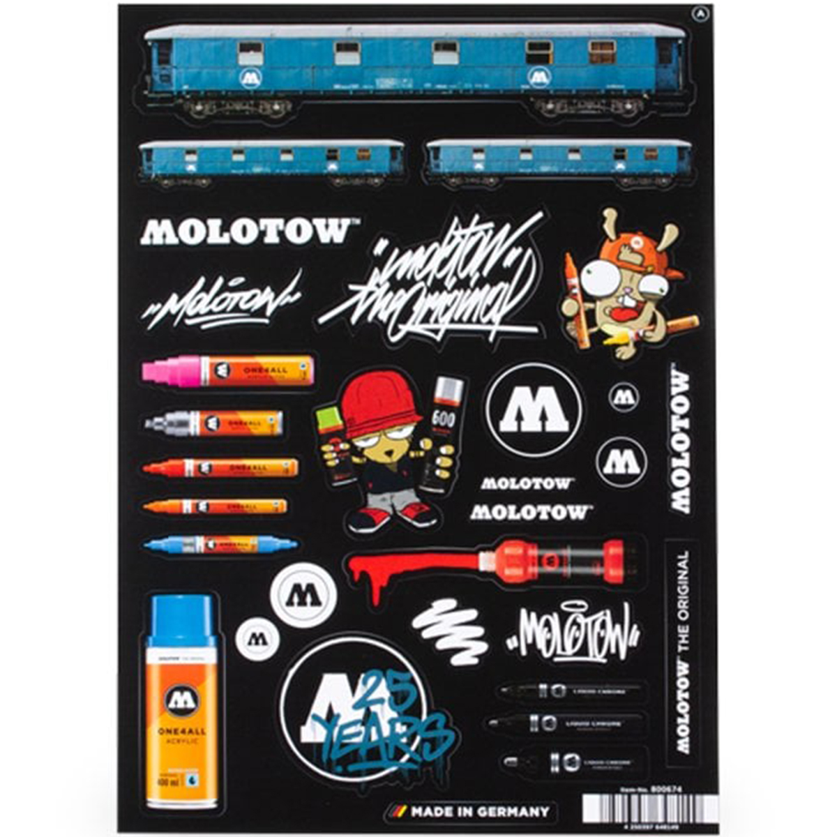 Molotow "Sticker Sheet A" Stickerbogen A4