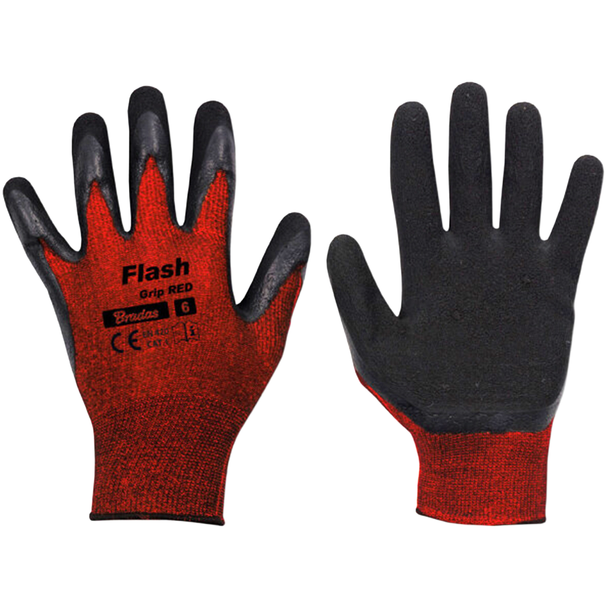 Arbeitshandschuhe "Flash Grip RED" Black/Red