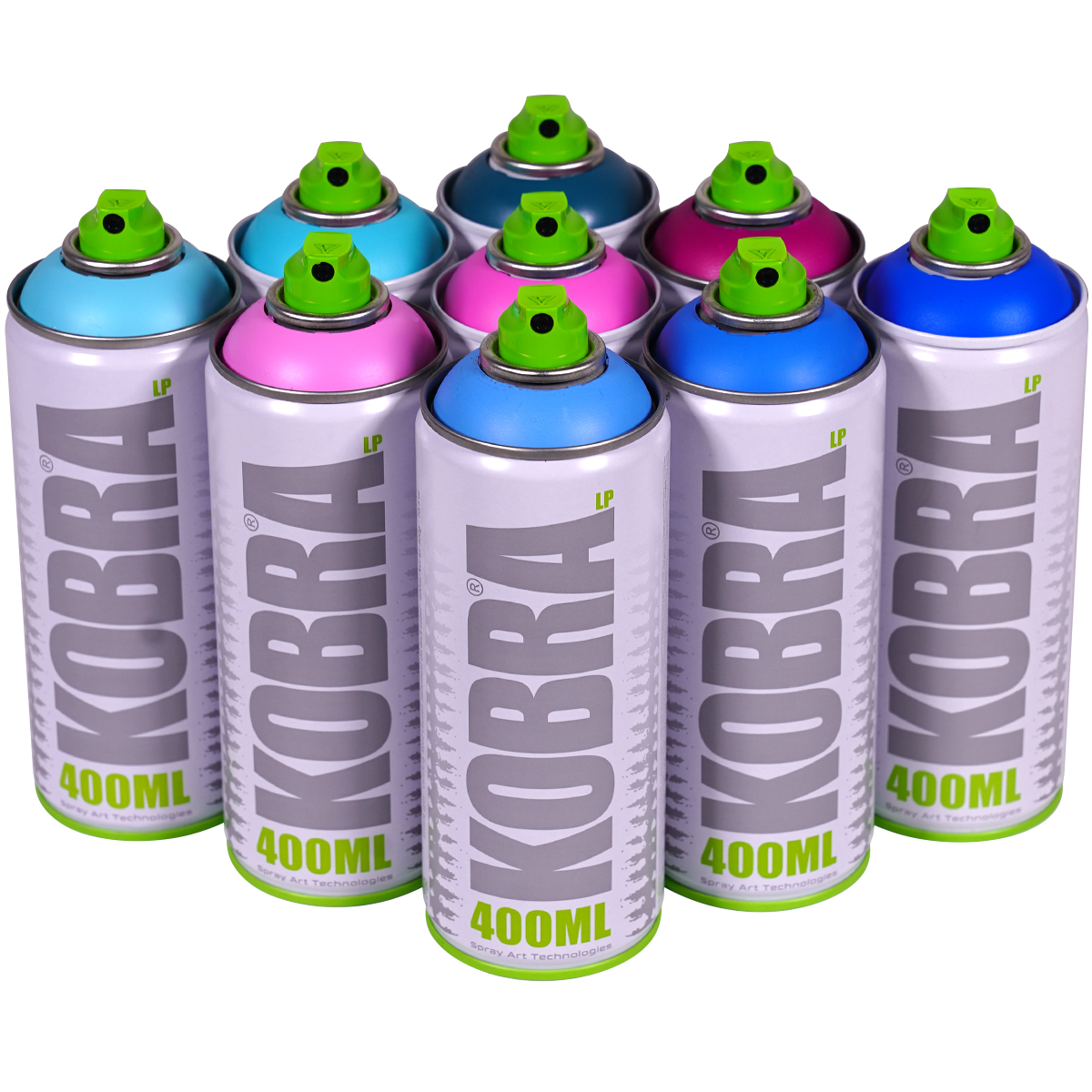 Kobra "New LP 9er Set Pinky Blue Tones" (9x400ml)